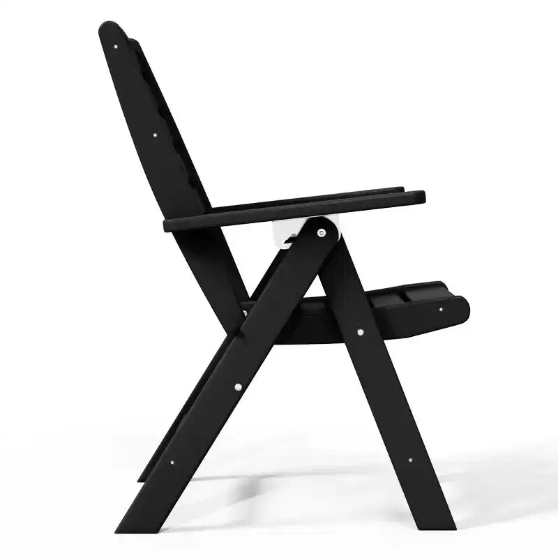 Ensemble de table à manger rectangulaire 7 pièces WestinTrends Malibu en PEHD avec chaises pliantes