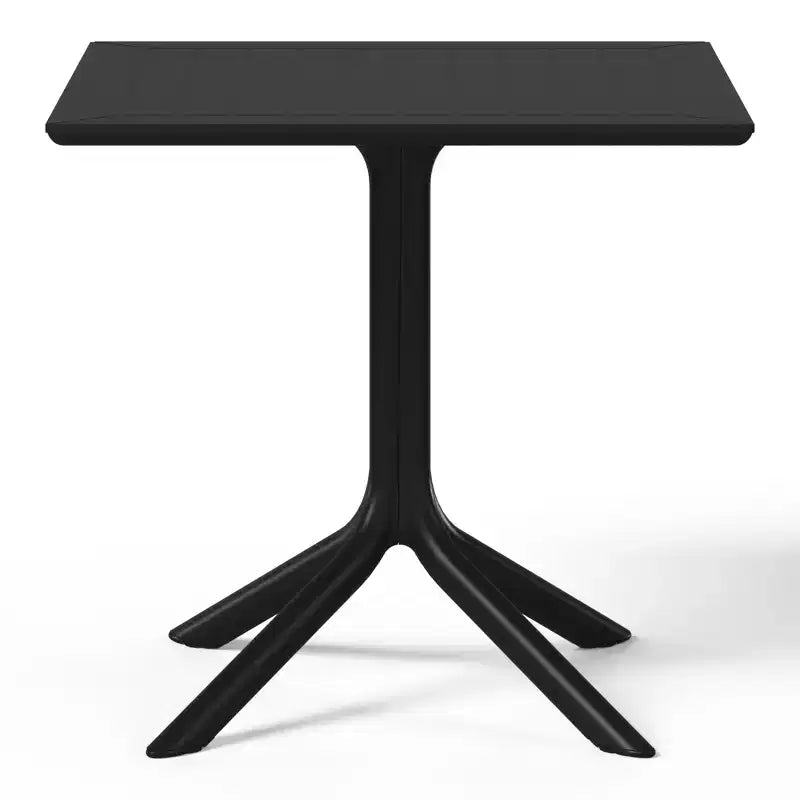 WestinTrends Playa 5-Piece Outdoor Square Patio Dining Table Set with Stackable Patio Dining Chairs