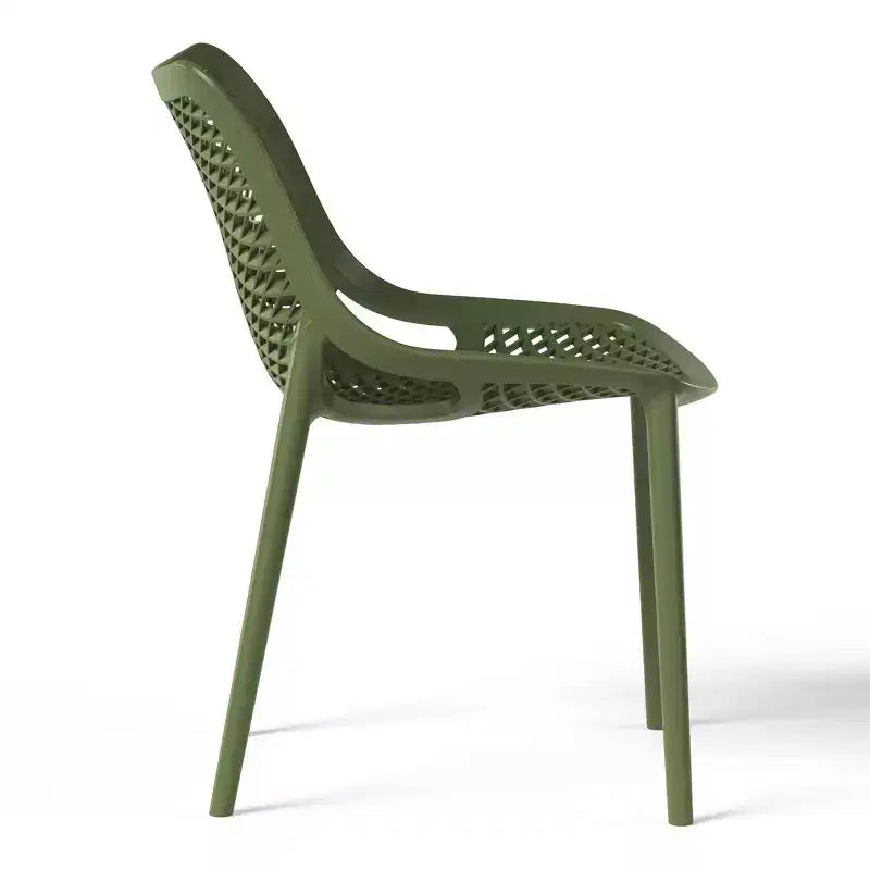Ensemble de salle à manger d'extérieur 7 pièces WestinTrends Playa en métal avec chaises de patio empilables