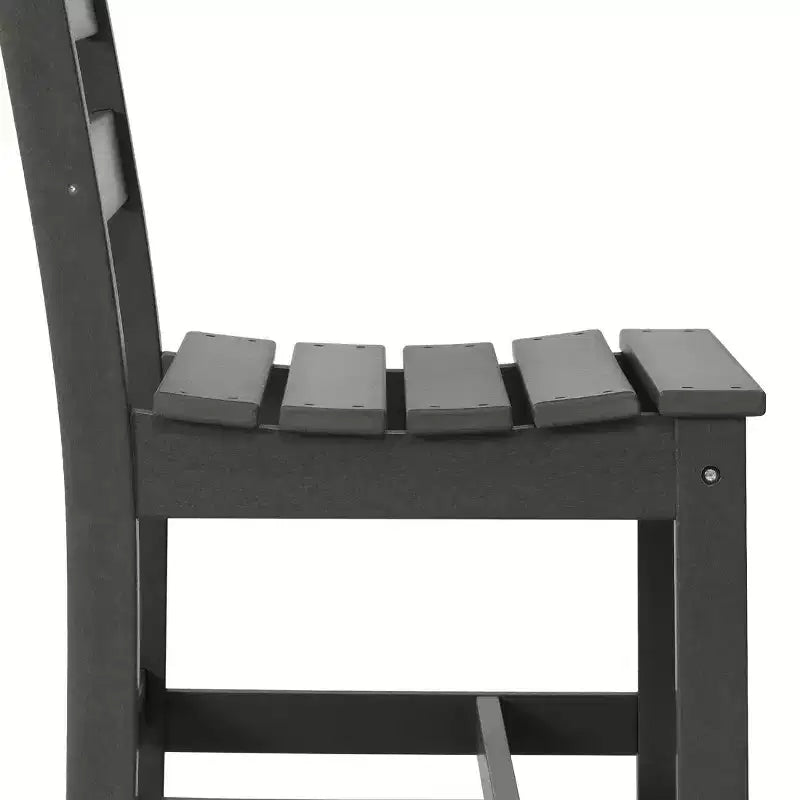 WestinTrends Ashore 7-Piece HDPE Outdoor Rectangular Patio Dining Table Set with Side Chairs