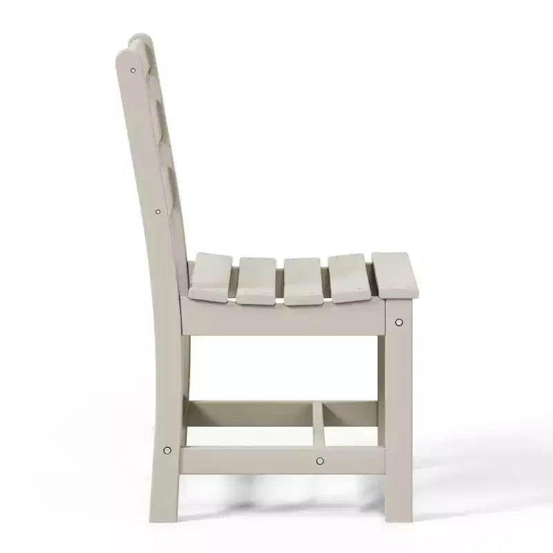 WestinTrends Ashore 7-Piece HDPE Outdoor Rectangular Patio Dining Table Set with Side Chairs