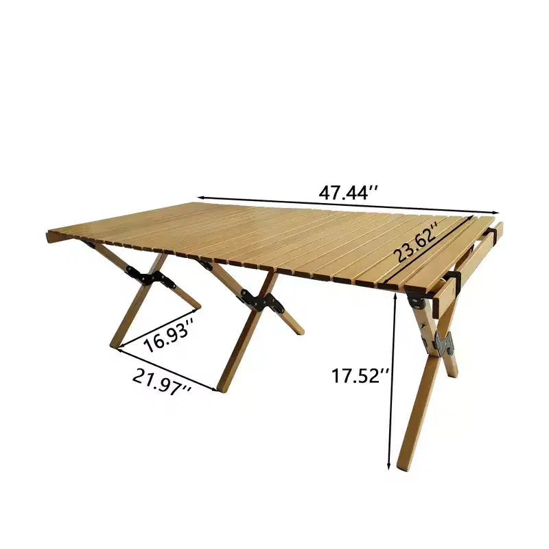 MAYEERTY Ensemble de salle à manger pliable 1 table 4 chaises Intérieur Extérieur Naturel Adapté aux enfants
