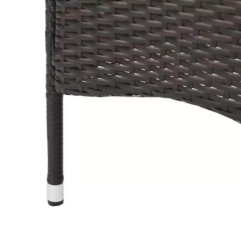 Christopher Knight Home Aristo Outdoor Wicker 9 Piece Square Dining Set