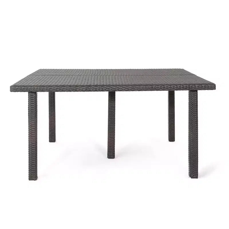 Christopher Knight Home Aristo Outdoor Wicker 9 Piece Square Dining Set