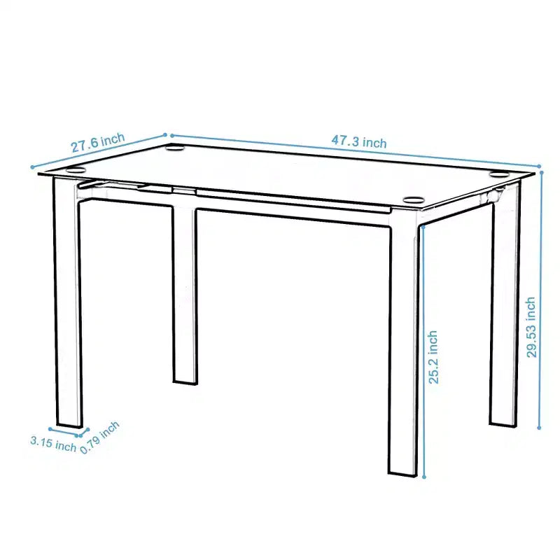 Ensemble de salle à manger MAYEERTY 7 pièces – Table rectangulaire en bois et 6 chaises rembourrées pour les réunions de famille