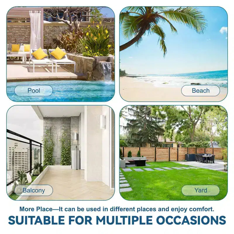 Hyleory 6pc HDPE Outdoor Dining Set with Rectangular Table & Umbrella Hole, Bench and Armchairs