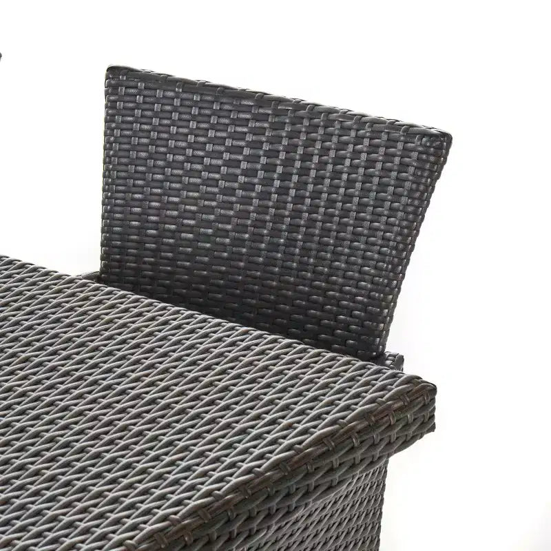 Christopher Knight Home Kama 9 Piece Outdoor Wicker Patio Dining Set with 64 Square Table and Stackable Chairs