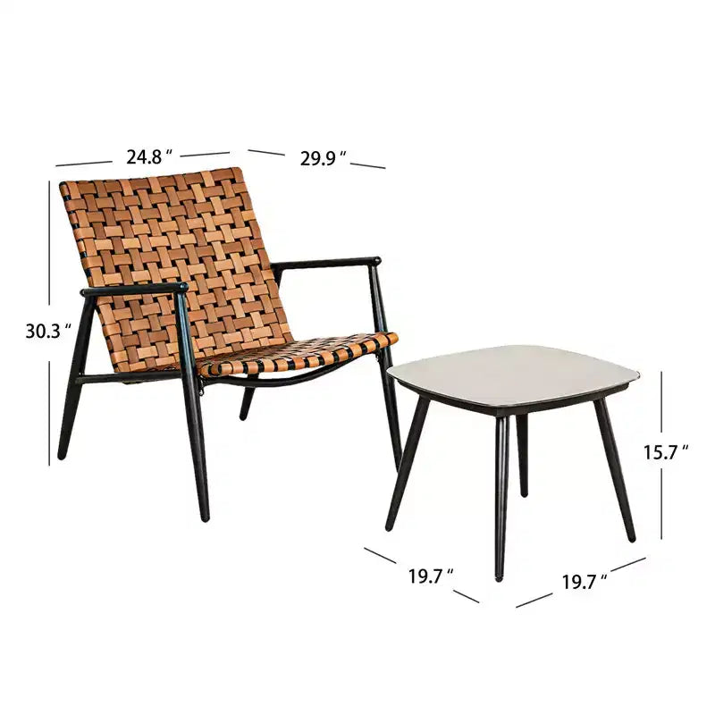 GRANDPATIO 2 - Person Outdoor Wicker Seating Group