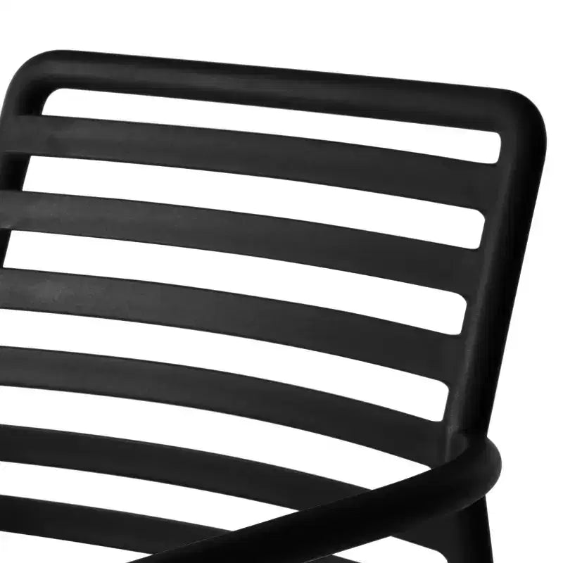WestinTrends Playa 5-Piece Indoor Outdoor Metal Patio Dining Table Set With Stackable Plastic Patio Arm Chairs