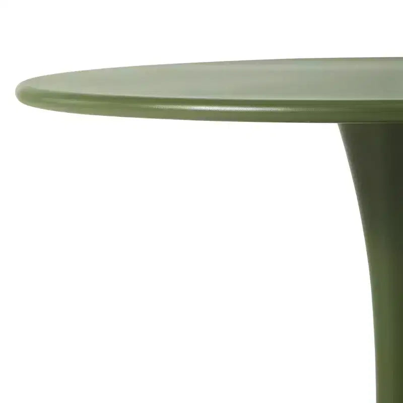 WestinTrends Playa Ensemble de salle à manger 5 pièces en métal rond avec table de bistrot et chaises de salle à manger empilables en résine pour terrasse