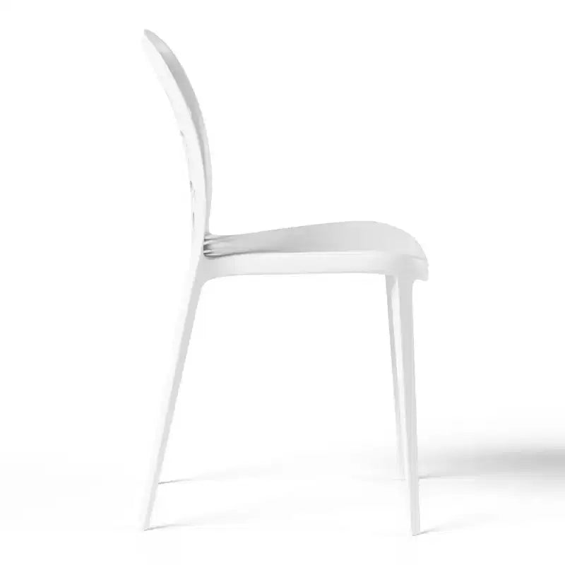 WestinTrends Playa 3-Piece Outdoor Indoor Metal Patio Dining Table Set With Stackable Polypropylene Patio Side Chairs