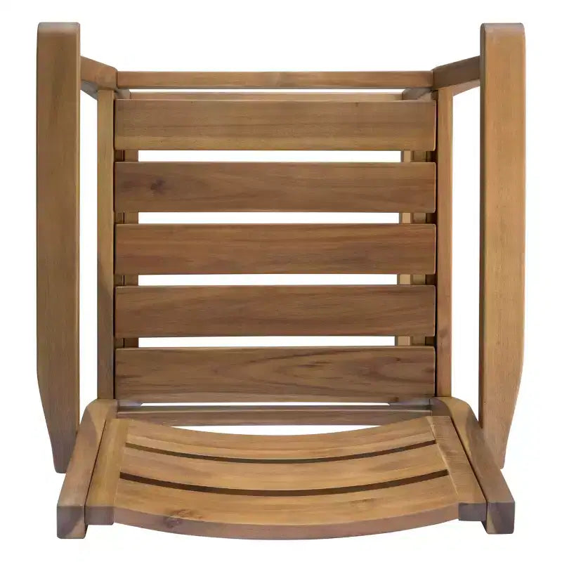 GDFStudio Brigitte Ensemble de bar d'extérieur 5 pièces en bois d'acacia avec design à lattes
