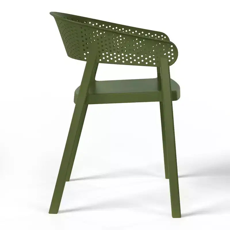 Ensemble de salle à manger d'extérieur carré 5 pièces Playa de WestinTrends, avec table à cadre métallique et chaises de salle à manger empilables pour patio