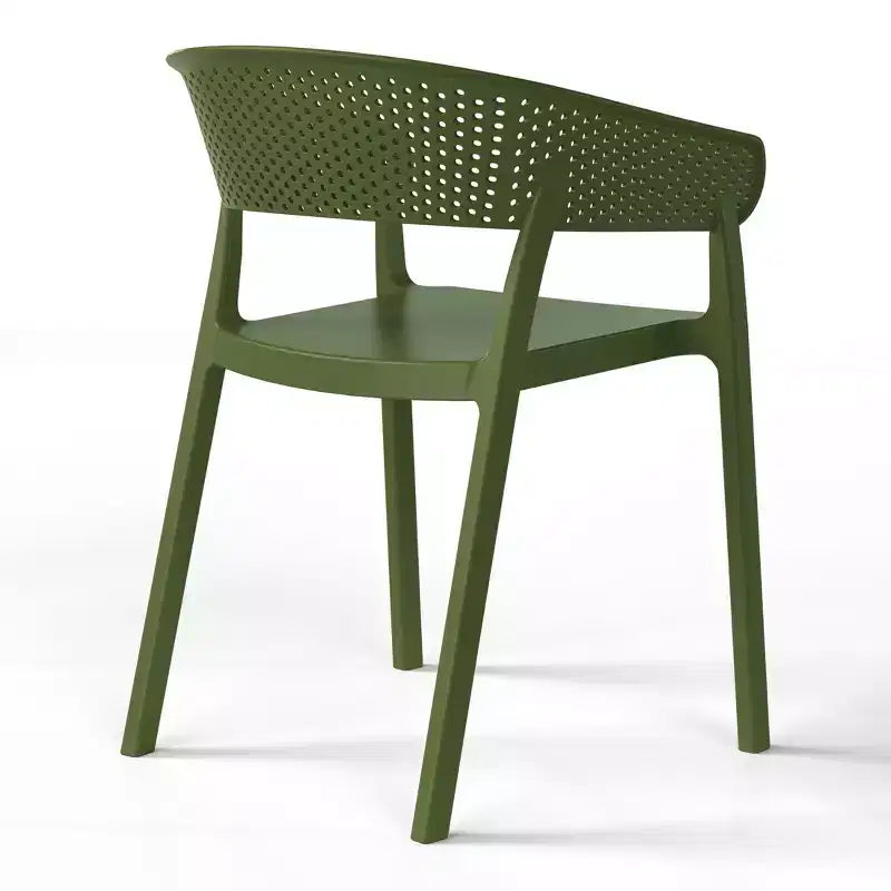 Ensemble de salle à manger d'extérieur carré 5 pièces Playa de WestinTrends, avec table à cadre métallique et chaises de salle à manger empilables pour patio