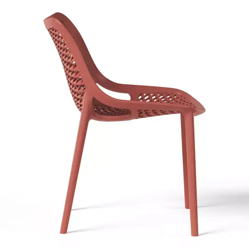 Ensemble de salle à manger d'extérieur 5 pièces WestinTrends Playa avec table à cadre métallique et chaises de patio empilables