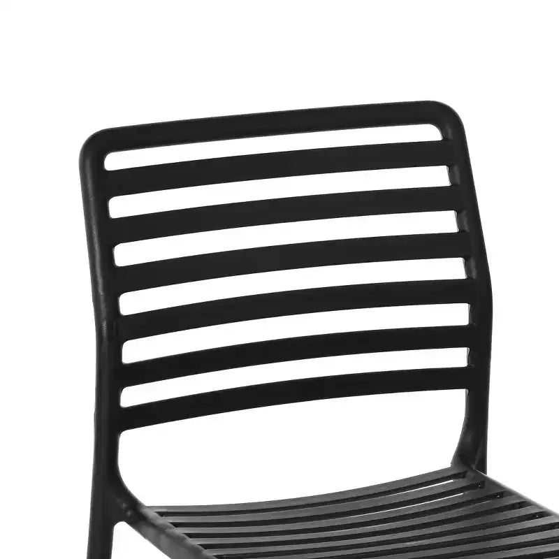 Ensemble de salle à manger d'extérieur rectangulaire WestinTrends Playa 7 pièces en métal avec 6 chaises de salle à manger empilables en plastique