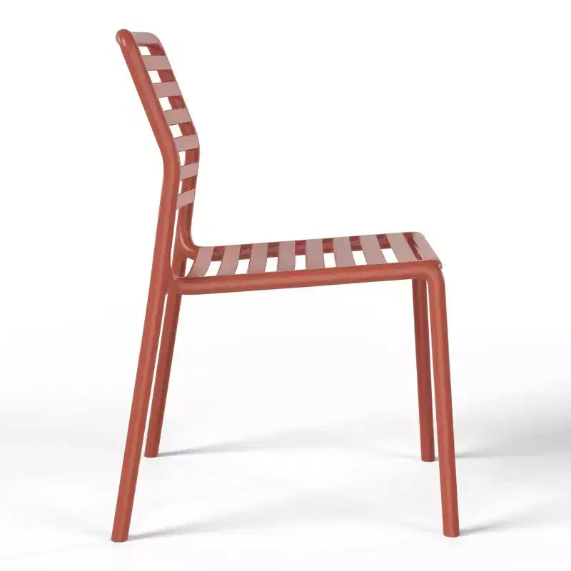 Ensemble de salle à manger d'extérieur rectangulaire WestinTrends Playa 7 pièces en métal avec 6 chaises de salle à manger empilables en plastique