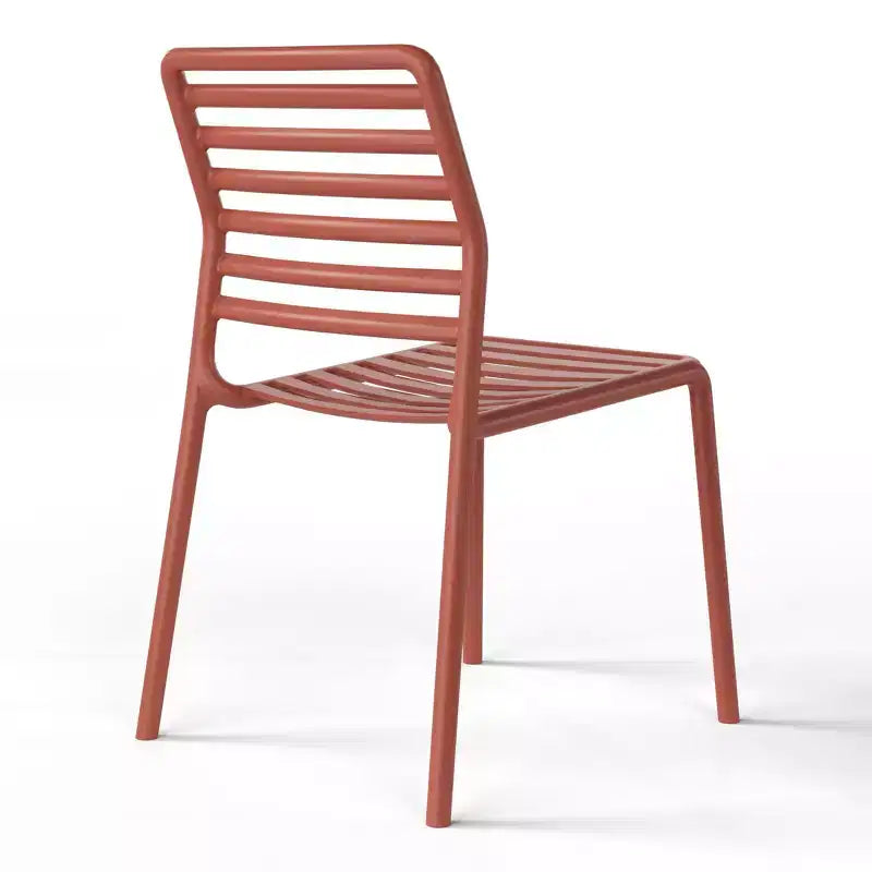 Ensemble de salle à manger d'extérieur rectangulaire WestinTrends Playa 7 pièces en métal avec 6 chaises de salle à manger empilables en plastique