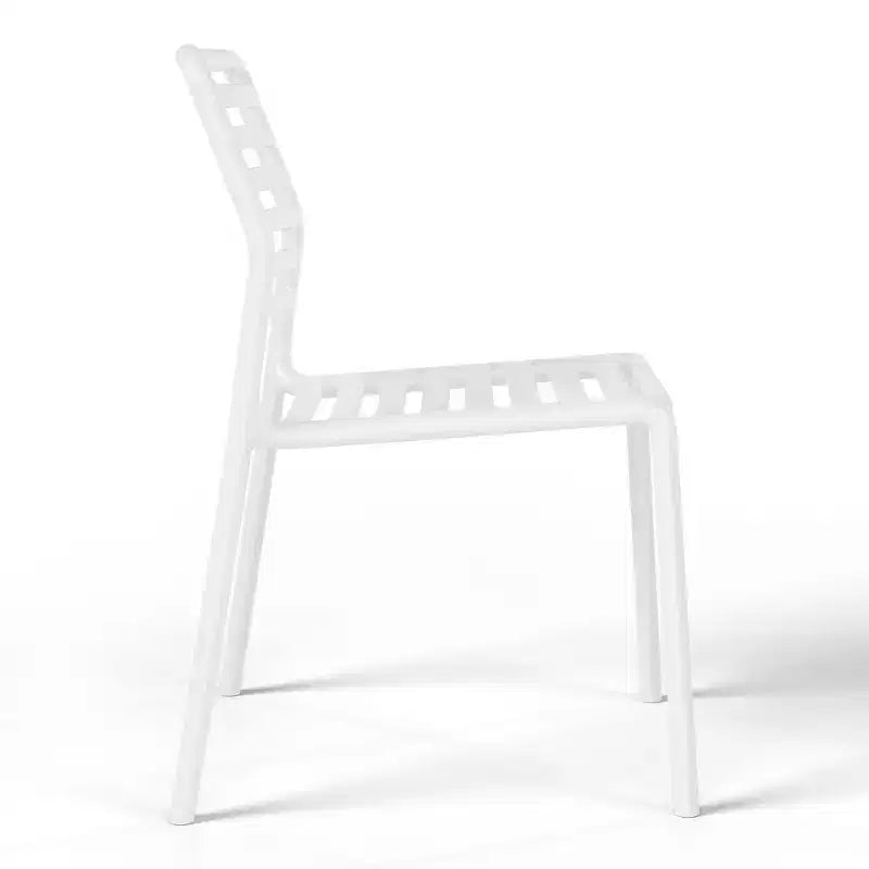 Ensemble de salle à manger d'extérieur rectangulaire WestinTrends Playa 7 pièces en métal avec 6 chaises de salle à manger empilables en plastique