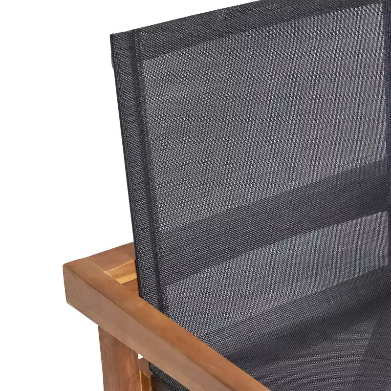 Christopher Knight Home Copperfield Outdoor Mesh and Acacia Wood 7 Piece Dining Set