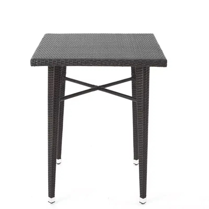 Christopher Knight Home Plauche Outdoor Wicker and Iron 5 Piece Bar Set with Cushion