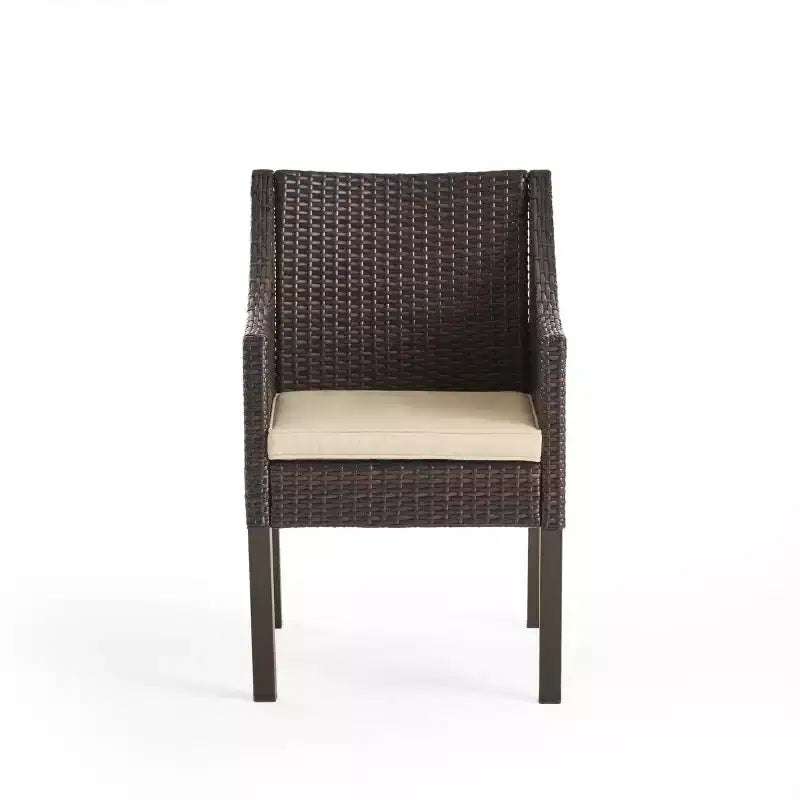 Christopher Knight Home Franco Outdoor Wicker and Iron 7 Piece Dining Set with Cushion