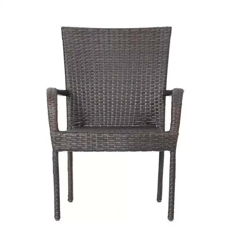 Christopher Knight Home Savoy Outdoor Acacia Wood and Wicker 7 Piece Dining Set