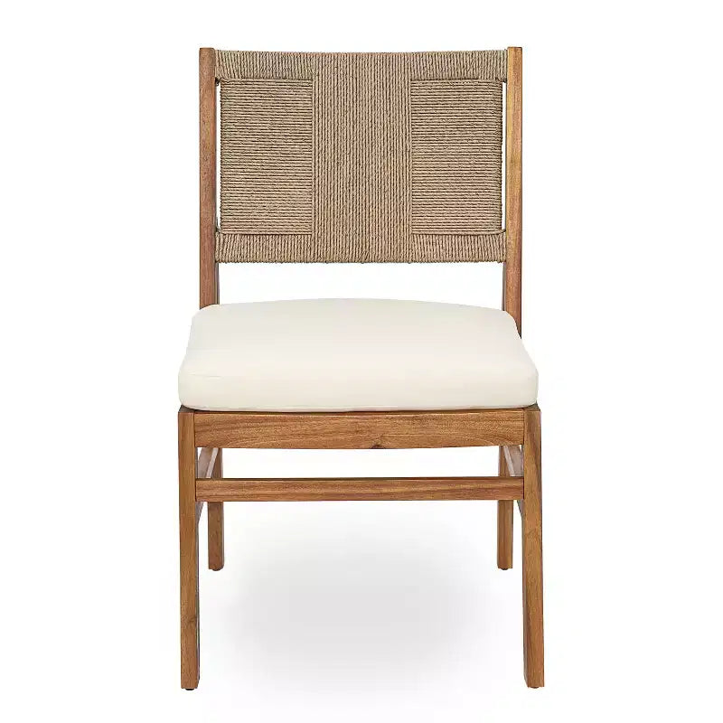 Christopher Knight Home Isidora – Ensemble de salle à manger d'extérieur 5 pièces en bois d'acacia rustique avec chaises en osier