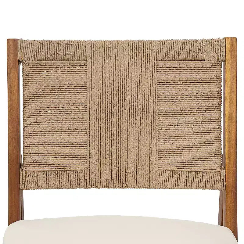 Christopher Knight Home Isidora – Ensemble de salle à manger d'extérieur 5 pièces en bois d'acacia rustique avec chaises en osier