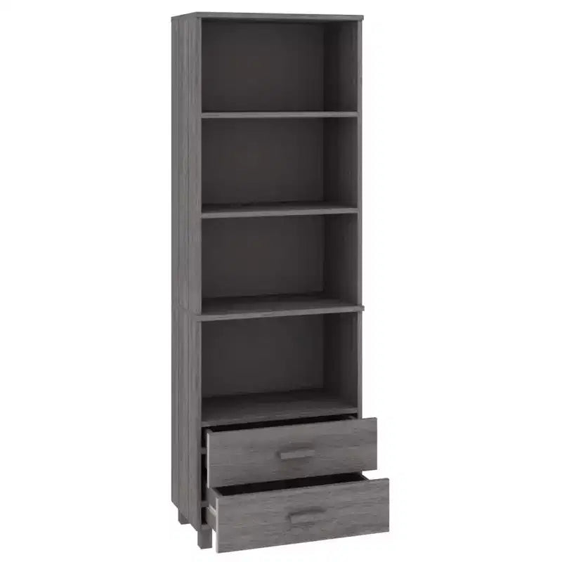 vidaXL Cabinet Bookshelf Entryway Cabinet with Storage HAMAR Solid Wood Pine