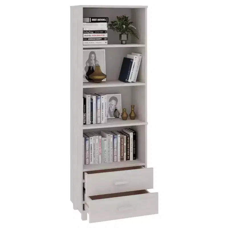 vidaXL Cabinet Bookshelf Entryway Cabinet with Storage HAMAR Solid Wood Pine