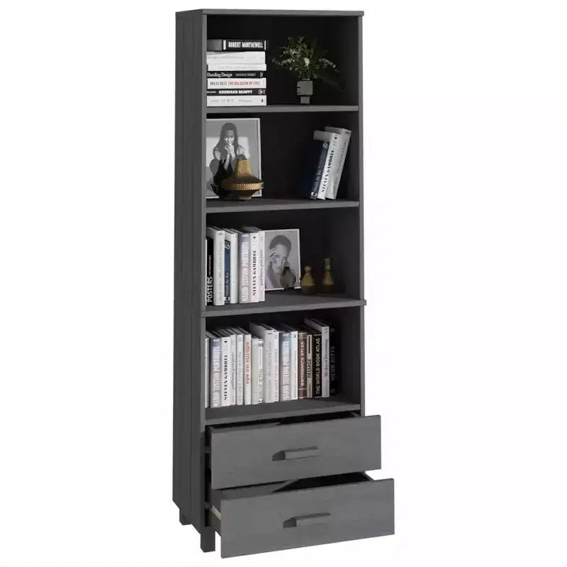 vidaXL Cabinet Bookshelf Entryway Cabinet with Storage HAMAR Solid Wood Pine