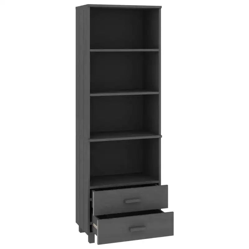 vidaXL Cabinet Bookshelf Entryway Cabinet with Storage HAMAR Solid Wood Pine