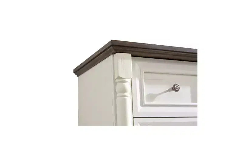 JVNOXK 31-inch Wooden Farmhouse-Style Five-Drawer Chest with Base Bedroom or Living Room Storage Cabinet Stylish, Sturdy, Durable Walnut