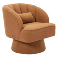 360 Swivel Velvet Armchair  Plush Round Cuddler Chair with Wide Padded Seat, Soft Upholstered for Living Room, Bedroom or Office