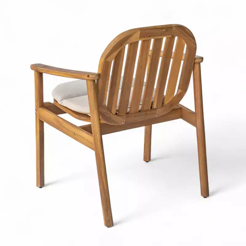 Christopher Knight Home Priya Ensemble de salle à manger d'extérieur 7 pièces en bois d'acacia de style Ferme avec table rectangulaire à lattes