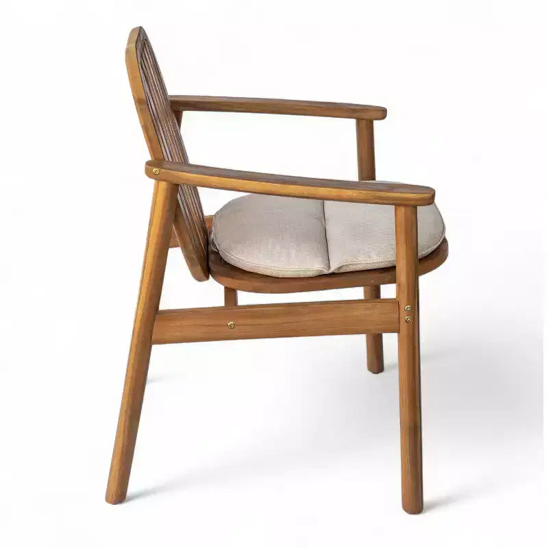 Christopher Knight Home Priya Ensemble de salle à manger d'extérieur 7 pièces en bois d'acacia de style Ferme avec table rectangulaire à lattes