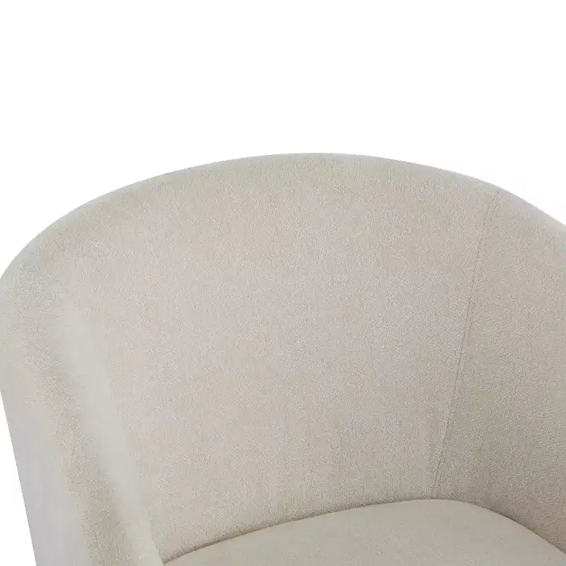 Modern Accent Chair with Round Back and Wooden Legs, Mid-Century Inspired, for Lounge