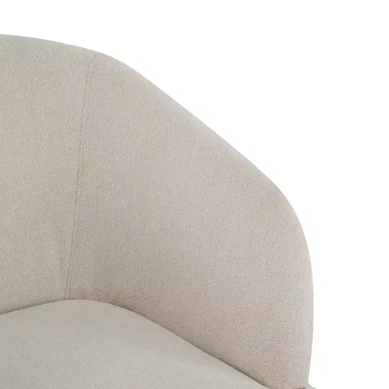 Modern Accent Chair with Round Back and Wooden Legs, Mid-Century Inspired, for Lounge