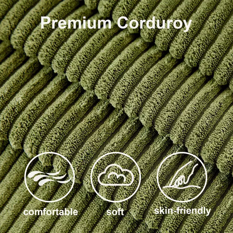 Dyonery Sleeper Sofa- 2 in 1 Pull Out Couch Bed with Storage Chaise Living Room,Corduroy Sectional Couch with USB Ports Tool-Free Assembly