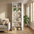 COZONY 6-Shelf Tall Bookcase with Anti-Tip Design, Rustic Wood Shelves, Easy Assembly  Industrial Style Book Shelf