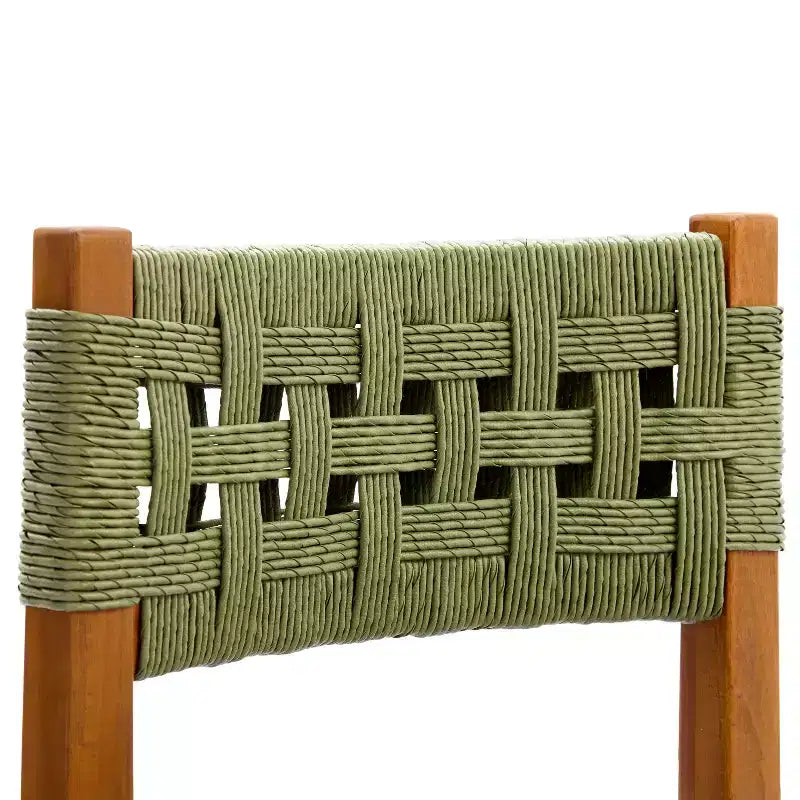Christopher Knight Home Danette 7 Piece Outdoor Rustic Woven Wicker Acacia Wood Dining Set