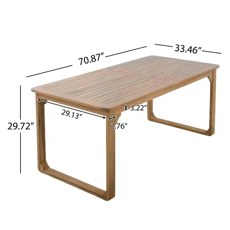 Christopher Knight Home Gavin Patio Modern Acacia Wood 5-Piece Dining Set with 4 Wicker Rope Dining Chairs
