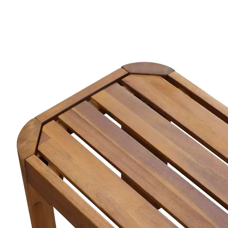 Christopher Knight Home Bao Modern 3 Piece Acacia Wood Patio Dining Set with Slatted Design