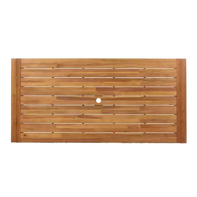 Christopher Knight Home Prem Modern 5 Piece Acacia Wood Patio Dining Set with PE Woven Rope and Slatted Table