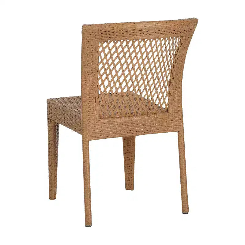 Christopher Knight Home Magnus Modern 7 Piece Acacia and Iron Dining Set with Slatted Table and PE Rattan Design