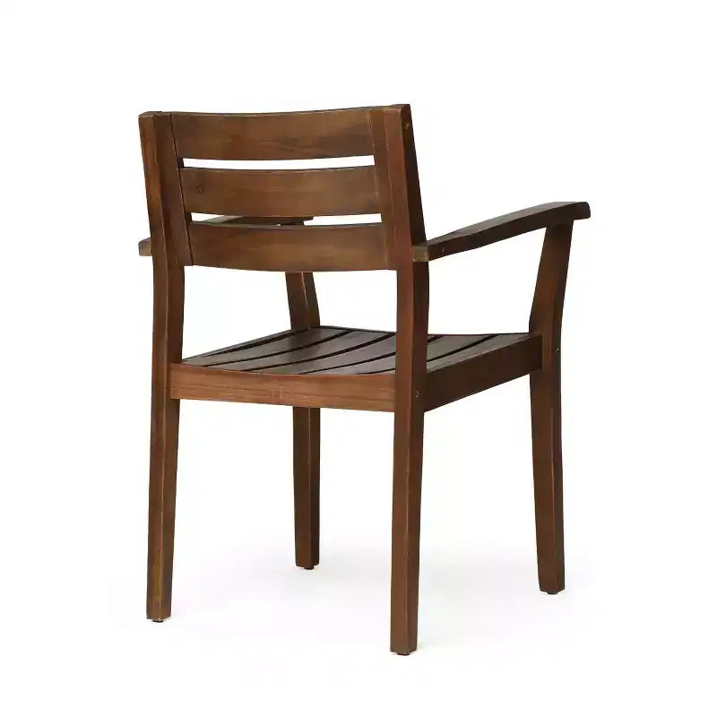 Christopher Knight Home Kasper Modern 7 Piece Patio Acacia Dining Set with Expandable Rectangular Slatted Table