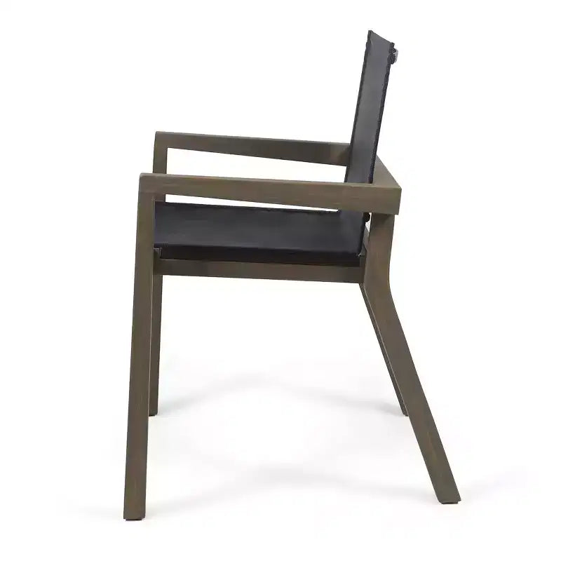 Ensemble de salle à manger d'extérieur Sofia 7 pièces en bois d'acacia rustique avec chaises en maille Christopher Knight Home