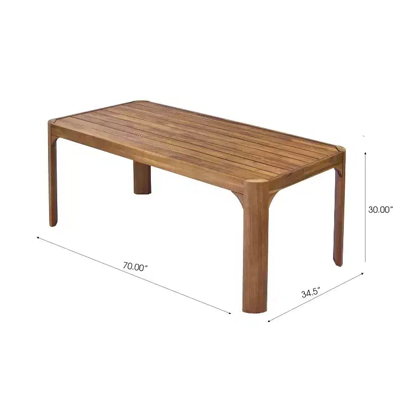 Christopher Knight Home Zayne 6 Piece Patio Rustic Acacia Wood Wicker Dining Set With Cushions