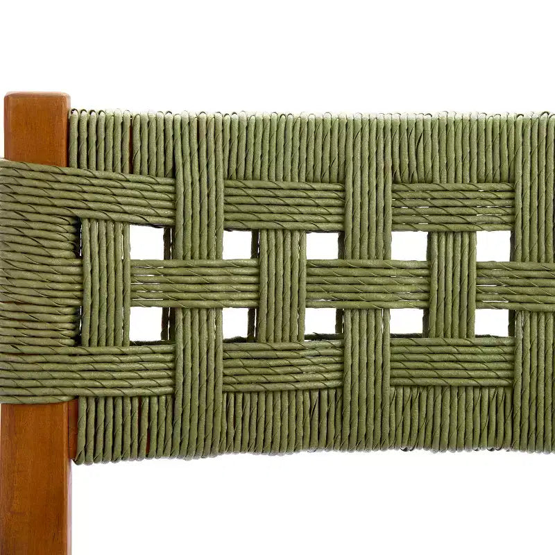 Christopher Knight Home Synci Modern 7 Piece Patio Acacia Dining Set with Slatted Table and Wicker Design